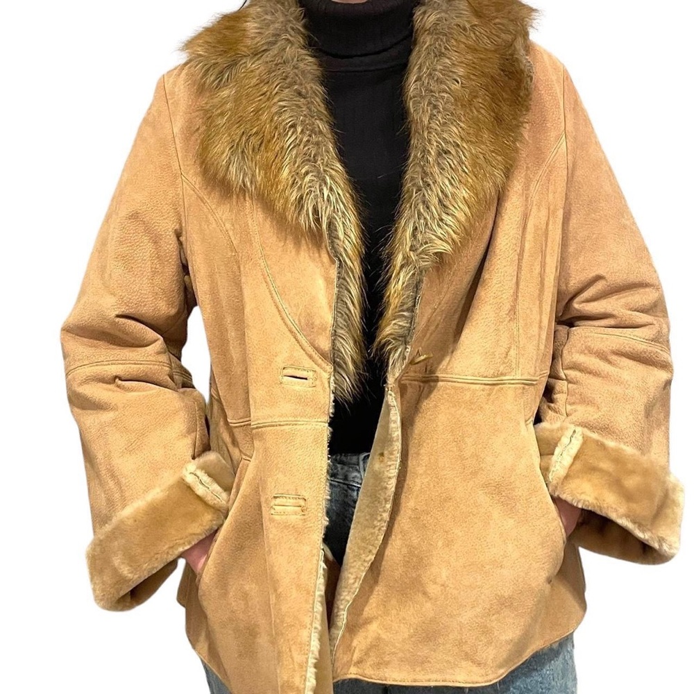 Venezia leather jacket with fur lining
